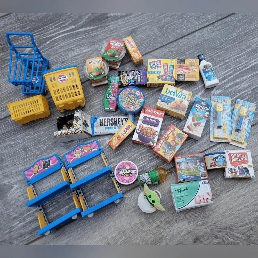 Zuru Mini Brands huge lot Disney Star Wars Marvel Shelves register carts
